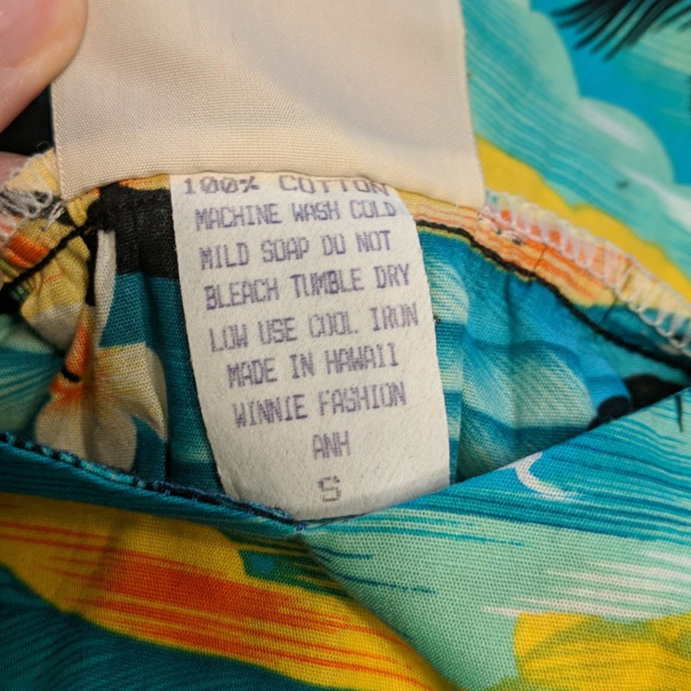 Winnie Fashion Hawaiian Dress Tropical Sunset Midi Small - Picture 4 of 10